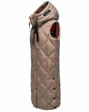 Navahoo Schnuckel Damen lange Weste Dark Taupe Gr&ouml;&szlig;e M - Gr. 38