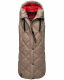 Navahoo Schnuckel ladies long vest Dark Taupe Größe L - Gr. 40