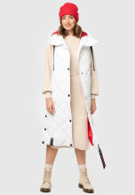 Navahoo Schnuckel Damen lange Weste Offwhite Größe M - Gr. 38