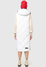 Navahoo Schnuckel Damen lange Weste Offwhite Größe M - Gr. 38