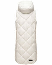 Navahoo Schnuckel Damen lange Weste Offwhite Größe M - Gr. 38