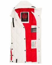 Navahoo Schnuckel Damen lange Weste Offwhite Größe M - Gr. 38