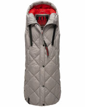 Navahoo Schnuckel ladies long vest Zink Grau Größe XS - Gr. 34