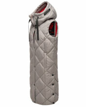 Navahoo Schnuckel ladies long vest Zink Grau Größe XS - Gr. 34