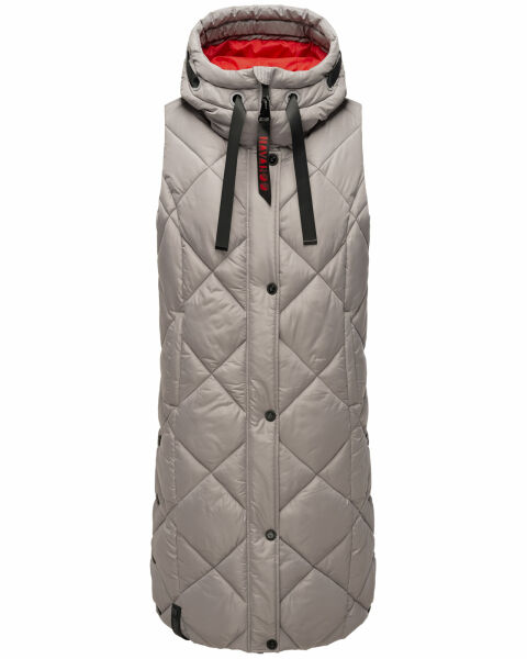 Navahoo Schnuckel ladies long vest Zink Grau Größe S - Gr. 36