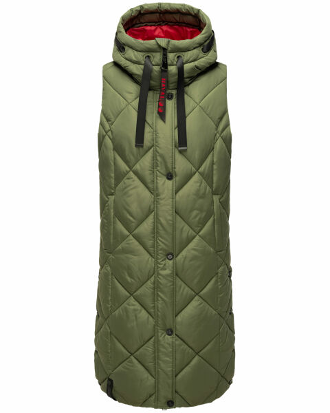 Navahoo Schnuckel ladies long vest Olive Größe S - Gr. 36