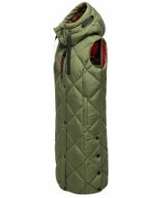 Navahoo Schnuckel ladies long vest Olive Größe S - Gr. 36