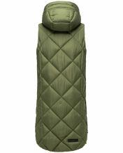 Navahoo Schnuckel ladies long vest Olive Größe S - Gr. 36