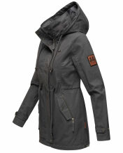 Marikoo Nyokoo Damen Herbst Frühlingsjacke Anthrazit Muster Größe M - Gr. 38