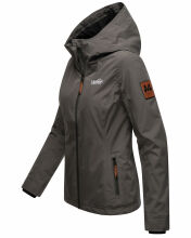 Marikoo Brombeere Damen Übergangsjacke Anthrazit Größe S - Gr. 36