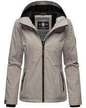 Marikoo Brombeere Damen Übergangsjacke Zink Grau...