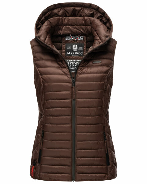 Marikoo Hasenpfote Damen Weste Dark Choco Größe S - Gr. 36