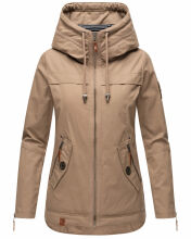 Navahoo Wekoo Damen Übergangsjacke Taupe Größe XL - Gr. 42