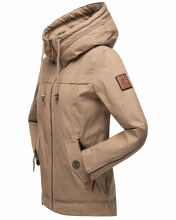 Navahoo Wekoo Damen Übergangsjacke Taupe Größe XL - Gr. 42