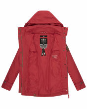 Marikoo Nyokoo Damen Herbst Frühlingsjacke Rot Muster Größe L - Gr. 40