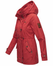 Marikoo Nyokoo Damen Herbst Frühlingsjacke Rot Muster Größe XXL - Gr. 44