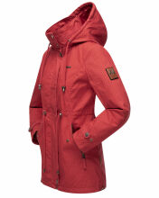 Marikoo Nyokoo Damen Herbst Frühlingsjacke Rot Muster Größe XXL - Gr. 44
