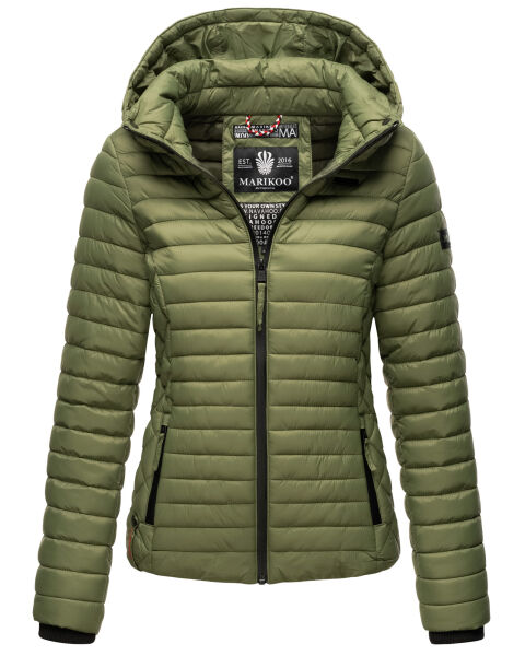 Marikoo Damen Steppjacke Samtpfote Dusty Olive Größe S 36