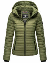 Marikoo Damen Steppjacke Samtpfote Dusty Olive Größe S - Gr. 36