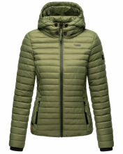 Marikoo Damen Steppjacke Samtpfote Dusty Olive Größe S - Gr. 36
