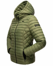 Marikoo Damen Steppjacke Samtpfote Dusty Olive Größe S - Gr. 36