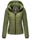 Marikoo Damen Steppjacke Samtpfote Dusty Olive Größe S - Gr. 36