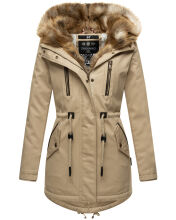 Navahoo Diamond Damen Winterjacke Beige Größe XS - Gr. 34