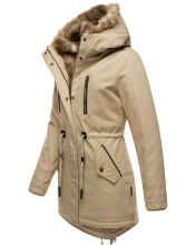 Navahoo Diamond Damen Winterjacke Beige Größe XS - Gr. 34