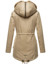 Navahoo Diamond Damen Winterjacke Beige Größe XS - Gr. 34