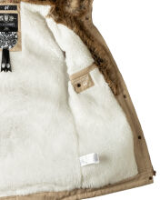 Navahoo Diamond Damen Winterjacke Beige Größe XS - Gr. 34