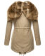 Navahoo Diamond Damen Winterjacke Beige Größe XS - Gr. 34