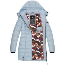 Marikoo Abendsternchen Damen Winterjacke gesteppt Baby Blau-Größe S - Gr. 36