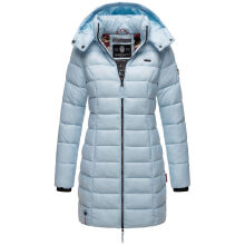 Marikoo Abendsternchen Damen Winterjacke gesteppt Baby Blau-Größe S - Gr. 36