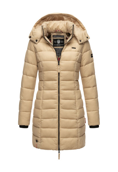 Marikoo Abendsternchen Damen Winterjacke gesteppt Beige-Größe M - Gr. 38