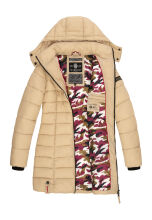 Marikoo Abendsternchen Damen Winterjacke gesteppt Beige-Größe M - Gr. 38