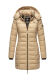 Marikoo Abendsternchen Damen Winterjacke gesteppt Beige-Größe M - Gr. 38
