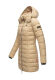 Marikoo Abendsternchen Damen Winterjacke gesteppt Beige-Größe M - Gr. 38