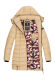 Marikoo Abendsternchen Damen Winterjacke gesteppt Beige-Größe M - Gr. 38