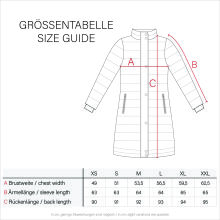 Marikoo Armasa Damen Steppmantel Dark Rose Gr&ouml;&szlig;e M - Gr. 38