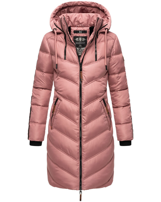 Marikoo Armasa Damen Steppmantel Dark Rose Gr&ouml;&szlig;e XL - Gr. 42