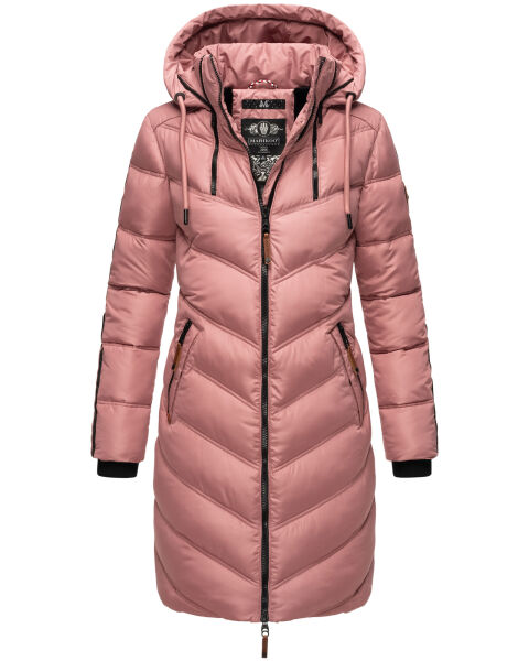 Marikoo Armasa Damen Steppmantel Dark Rose Größe XXL - Gr. 44