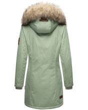 Navahoo Cristal Damen Winterjacke Parka mit Kunstfell Smok-Mint Gr.S