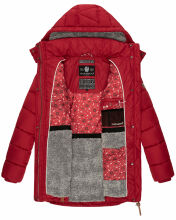 Navahoo Daliee ladies winter quilted jacket Dark Red Größe S - Gr. 36