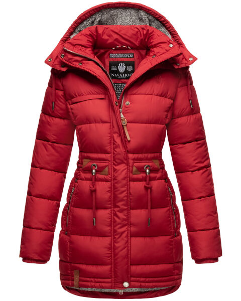 Navahoo Daliee ladies winter quilted jacket Dark Red Größe L - Gr. 40