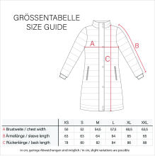 Navahoo Daliee ladies winter quilted jacket Dark Red Größe L - Gr. 40