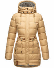 Navahoo Daliee Damen Winter Steppjacke Beige Größe XS - Gr. 34