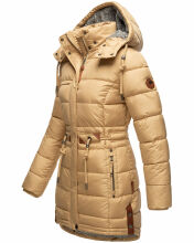 Navahoo Daliee Damen Winter Steppjacke Beige Größe XS - Gr. 34