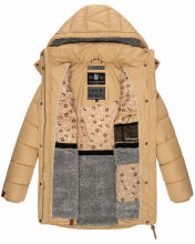 Navahoo Daliee Damen Winter Steppjacke Beige Größe XS - Gr. 34