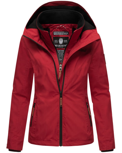 Marikoo Erdbeere Damen Übergangsjacke Dark Red Größe XXL - Gr. 44