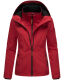 Marikoo Erdbeere Damen Übergangsjacke Dark Red Größe XXL - Gr. 44
